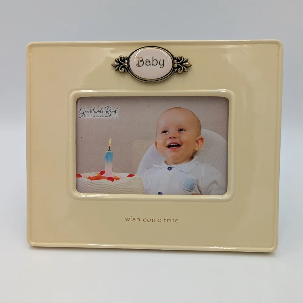 Grasslands Road Tan Baby Picture Frame 4in X 6in Baby Wish Come True Gift New